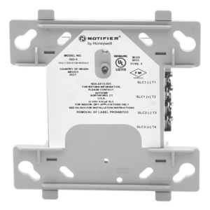 NOTIFIER ISO-X – Módulo Aislante de Fallas / Lazo SLC Direccionable / Cortocircuito Cable a Cable / Alimentación por Lazo / Caja 4" (10.16 cm)