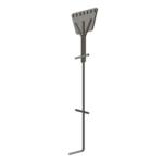 SYSCOM TOWERS SAZ-90G-7R – Ancla de Piso Tipo Paleta / 7 Orificios / Varilla 1" / Placa 3/4" / Altura 210 cm (6.9 ft) / Galvanizado por Inmersión