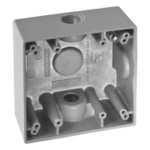RAWELT RC-0483-M – Caja de Conexión a Prueba de Intemperie / 3/4" (19 mm) NPT / 2 Salidas / IK09 / Volumen 492 cm³ / Aluminio Diecast