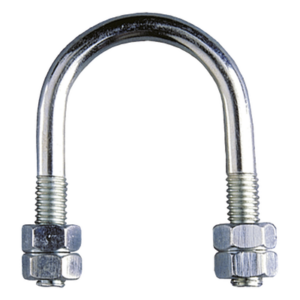 INDEX AZI-M08-5000 – Abrazadera tipo U / 8 mm / 5" / Carga 30 kg / Cincado electrolítico / M6-M8