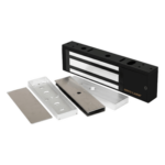 ENFORCER SECOLARM E941SB1K2PQ/KITU – Kit de Control de Acceso / Chapa Magnética 1200 lbs (545 kg) / Montaje en U para Puerta de Cristal / Aluminio Anodizado / Uso Interior / UL