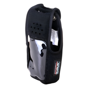 BEE ELECTRONICS INC 2806-BC – Funda Protectora / Nylon Resistente / Clip Metálico para Cinto / Visor Frontal / Capuchón con Broches / Compatible con Radios NX-410K2 y NX-411K2