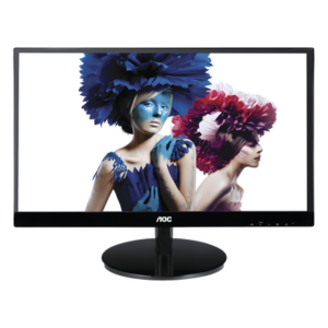 AOC I2769-VM – Monitor LED de 27", Resolución 1920 x 1080 Pixeles con Entradas de Video VGA / HDMI con MHL / Displayport. Panel IPS con Marco Esbelto y Bocinas Integradas