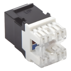 LINKEDPRO BY EPCOM LP-KJ-649-BK – Módulo Jack Keystone / Cat6 / Terminación 180° / RJ45 No Blindado / 1 Puerto / Color Negro