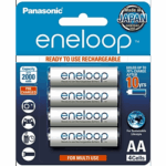 PANASONIC BK3MCCE4BT6 – Batería Recargable AA / Ni-MH 2000 mAh / 1.2V / Baja Autodescarga / 2100 Ciclos / Paquete de 4