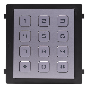 HIKVISION DS-KD-KP – Módulo de Teclado para Frente de Calle / Apertura por Código / Llamada a Monitor / IP65 / Aluminio / -40 °C a +55 °C (-40 °F a 131 °F)