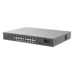 RUIJIE RG-NBF2100S-16GT1SC-P – ONU/Switch PoE+ Híbrido Capa 2 / 16 Puertos 1000BASE-T / 1 Puerto PON 1G SC/UPC / 240W PoE+ / 34 Gbps / 6 kV Protección / 12.99 x 9.02 x 1.73 in.