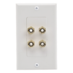 EPCOM PROAUDIO EP-WP2S – Placa de Pared para Altavoces / 2 Canales / Postes Tipo Banana / Conectores Chapados en Oro / Estilo Decora 1 Unidad / 75 x 115 mm