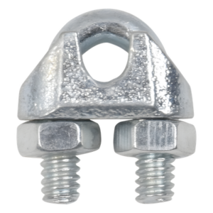 SYSCOM TOWERS SNU-635 – Abrazadera tipo perro o nudo, para cable de 1/4".