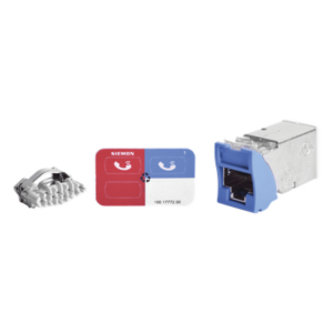 SIEMON Z6A-S06 – Jack Cat6A / Blindado FTP / Montaje Híbrido Plano/Angulado / Color Azul