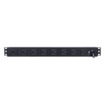 CYBERPOWER PDU15B8R – PDU Básico Rack / 8 Salidas NEMA 5-15R Traseras / 15 Amp / 120 Vca / 1UR / Cable 4.5 m (14.8 ft)