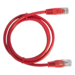 LINKEDPRO BY EPCOM LP-UT6-050-RD – Cable de Parcheo UTP Cat6 / 0.5 m (1.64 ft) / Cobre Puro / Conectores RJ45 Chapados en Oro / Rojo