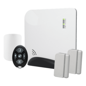 M2M SERVICES CPLUSPRO-KIT-STARTER – Panel de Alarma Inalámbrico / 96 Zonas / Conectividad Celular y Wi-Fi / 49 Usuarios / Z-Wave / 22.6 x 22.6 x 3.8 cm