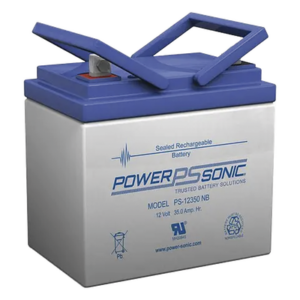 POWER SONIC PS-12350-NB – Batería de Respaldo AGM/VRLA / 12V / 35 Ah / Terminales NB / Vida Útil 5 Años / Certificación UL