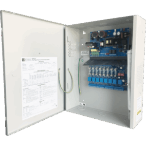 ALTRONIX AL600ULACM – Fuente de poder / 12/24 Vcc @ 6 A / 8 salidas configurables / 8 entradas NO/colector abierto / 115 Vca / Respaldo con batería / 0°C a 49°C