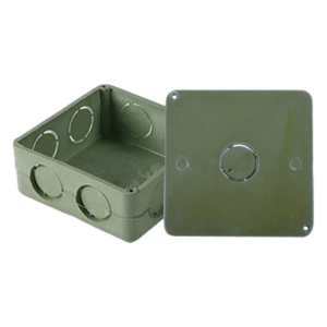 AMANCO-WAVIN ATUP-100CYT – Caja Cuadrada con Tapa / PVC Conduit 1 pulgada / Norma NMX-E-012 / Autoextinguible / Aislante Eléctrico