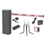 ACCESSPRO KIT-XBF-3R-LED – Kit Barrera Vehicular / Brazo Iluminado LED 3 m (9.8 ft) / Gabinete Gris / Operación Semi-Intensiva 150 Ciclos/Hora / Encoder 1.5 s / 110V