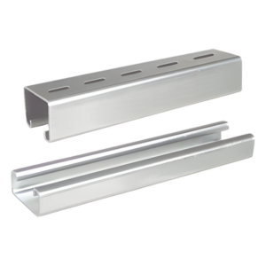 CHAROFIL UNL-4X4-U10-EZ – Unicanal liso 4x4, 3000 mm, acabado ElectroZinc