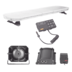 EPCOM INDUSTRIAL SIGNALING X67RBAKIT2 – Kit de Señalización para Seguridad Pública / Barra LED 88 LEDs / Sirena 100W / Control de Tráfico Ámbar / IP65 / 45 Patrones de Destello