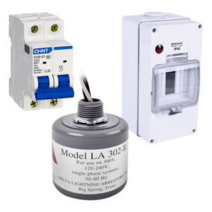 EPCOM POWERLINE PL63ACA – Kit de Centro de Carga / Supresor de Picos / 400 Vca / 63 A / 2 Polos / 5 ns / Sistemas Fotovoltaicos