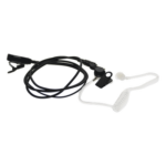 RUGGEAR 25036800 – Micrófono-Audífono de Solapa / Tubo Acústico Transparente / Sensibilidad -42 dB / Bocina 112 dB / Conector 3.5 mm PTT / Operación -20°C a 70°C