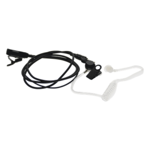 RUGGEAR 25036800 – Micrófono-Audífono de Solapa / Tubo Acústico Transparente / Sensibilidad -42 dB / Bocina 112 dB / Conector 3.5 mm PTT / Operación -20°C a 70°C