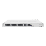 MIKROTIK CRS328-4C-20S-4S+RM – Switch Administrable L3 / 28 Puertos Configurables / 20 SFP + 4 SFP+ 10G + 4 Combo / 1U Rack / Dual Boot / Redundancia de Energía