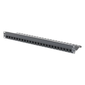 SIEMON ZS-PNL-24E – Patch Panel / Blindado / 24 Puertos / Modular Vacío / Plano / 1UR / Cat 6A / Acero 18 Gauge