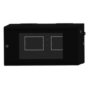 LINKEDPRO SR-19-06-GAPV5 – Gabinete Rackeable de Pared / 6U / 19 Pulgadas / Puerta de Cristal / Abatible 120° / Carga 80 kg / Ventilación 120 mm