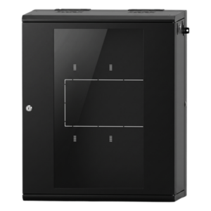 LINKEDPRO SR-19-16-GAPV5 – Gabinete Rack / 16 UR / Montaje Pared / Puerta Cristal Templado / Carga 80 kg / Abatible 120° / Ventilación 120 mm