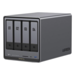 UGREEN 35260 – NAS 4 Bahías / Intel Pentium Gold 8505 5 Núcleos / 10GbE + 2.5GbE / DDR5 8GB Expandible a 64GB / PCIe 4.0 M.2 NVMe / USB 3.2 Gen 2 / HDMI 4K