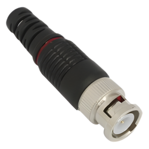 EPCOM TITANIUM TT-RG-97 – Conector BNC Macho / 75 Ohm / Montaje en Línea / Níquel-Oro-PTFE / Para Cable RG-59