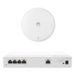 HUAWEI DEMO-S380-AP371 – Kit Router Multi-Servicio / 1x GE WAN / 4x GE LAN PoE 50W / Punto de Acceso Wi-Fi 7 / 3.5 Gbps / MU-MIMO 2x2 / Smart Antenna / Montaje Techo y Pared