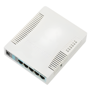 MIKROTIK RB951G-2HND – RouterBoard, 5 Puertos Gigabit Ethernet, 1 Puerto USB, WiFi 2.4 GHz 802.11b/g/n, Antena de 2.5 dbi hasta 1W de potencia