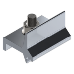 BASEL N00009 – Abrazadera de Fijación / Aluminio Serie 6000 / N Rail 4.72 Horizontal a Vertical / Tornillería Inoxidable Incluida / 54 g