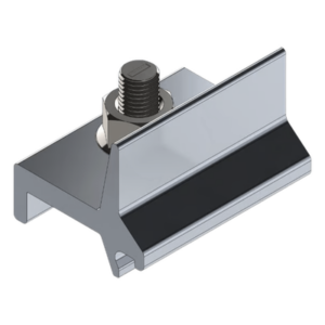 BASEL N00009 – Abrazadera de Fijación / Aluminio Serie 6000 / N Rail 4.72 Horizontal a Vertical / Tornillería Inoxidable Incluida / 54 g