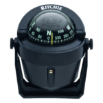RITCHIE B-51 – Brújula Marítima / Montaje Bracket / Dial 70 mm / Iluminación Nocturna / Compensadores / Rubí Zafiro