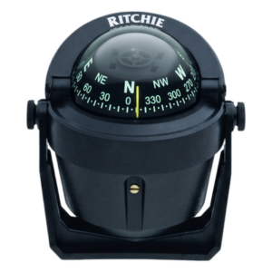 RITCHIE B-51 – Brújula Marítima / Montaje Bracket / Dial 70 mm / Iluminación Nocturna / Compensadores / Rubí Zafiro