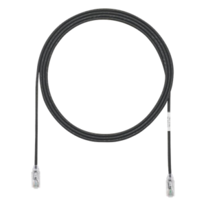 PANDUIT UTP28SP7BL – Cable de Parcheo UTP Cat6 / 28AWG Diámetro Reducido / 2.13 m (7 Pies) / Negro / CM-LSZH / PoE++