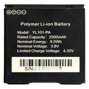 EPCOM XMRX5V2BATTERY – Batería de Respaldo / 2500 mAh / 3.8 VCC / Litio de Alta Densidad / 40 x 40 x 14 mm