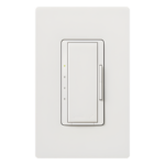 LUTRON ELECTRONICS RRD2ANFWH – Control de Pared para Ventilador de Techo / 4 Velocidades Silenciosas / 120 V / 2 A / Radiofrecuencia Clear Connect / Memoria ante Fallas