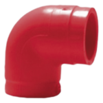 SAFE FIRE DETECTION INC. RP5202X – Codo de 90° para Tubería de Aspiración / CPVC Resistente al Fuego / Diámetro ¾ Pulgada / Paquete 10 Piezas / Certificación UL / NFPA / Leyenda Impresa Permanente