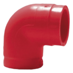 SAFE FIRE DETECTION INC. RP5202X – Codo de 90° para Tubería de Aspiración / CPVC Resistente al Fuego / Diámetro ¾ Pulgada / Paquete 10 Piezas / Certificación UL / NFPA / Leyenda Impresa Permanente