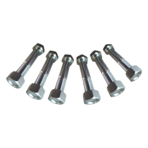 SYSCOM TOWERS SJ-TR – Juego de Tornillos y Tuercas / Acero Inoxidable / 3/4" x 3" / 6 Piezas / Placas Igualadoras