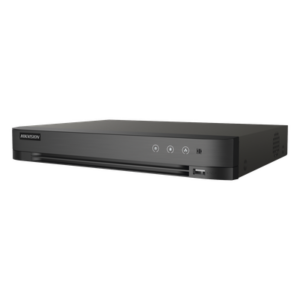 HIKVISION IDS-7208HUHI-M1/S – (ACUSENSE / Evita Falsas Alarmas) DVR 8 Megapixel / 8 Canales TURBOHD + 8 Canales IP / 1 Bahía de Disco Duro / Audio por Coaxitron
