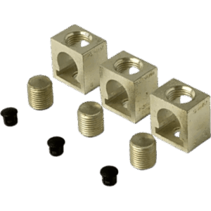 SIEMENS 3TA1QR300 – Zapata para Interruptor Automático / Conexión QR / Aluminio-Cobre / 300 kcmil / Kit 3 Piezas
