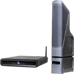 TRUAUDIO D2T/TT10 – Sistema Audio Exterior / Amplificador 2 Canales 100W / Torre Line Array 200W / HDMI eARC / Bluetooth 5.3 / IP56 / 9.1 m (30 ft)