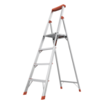 Little Giant Ladder Systems FLIPNLITE-4C – Escalera de Aluminio / 4 Peldaños / 1.8 m (5.9 ft) / Plataforma con Bandeja / Diseño Compacto