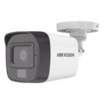 HIKVISION DS-2CE16D0T-LFS – Cámara Bala TURBOHD / 2 Megapixel / Dual Light IR 30 m (98.4 ft) + Luz Blanca 20 m (65.6 ft) / Micrófono Integrado / Gran Angular 101° / IP67 / 4 Tecnologías