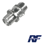 RF INDUSTRIES,LTD RFN-1023 – Adaptador de Chasis / Doble N Hembra / Montaje Frontal Doble D Plano / Cuerpo Plateado / Hermético